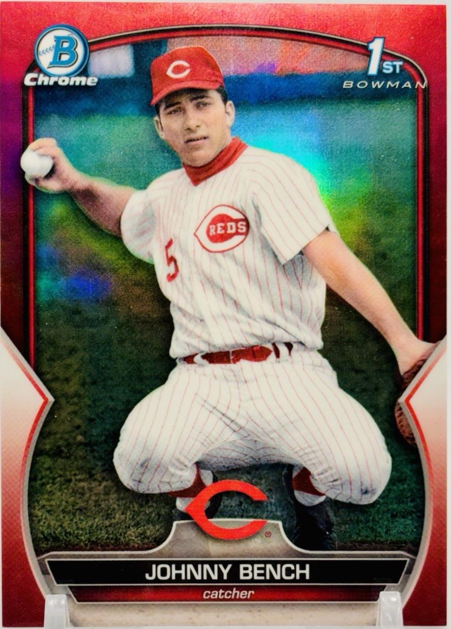 Johnny Bench [SP RetroFractor Variation Red] #BCP-253