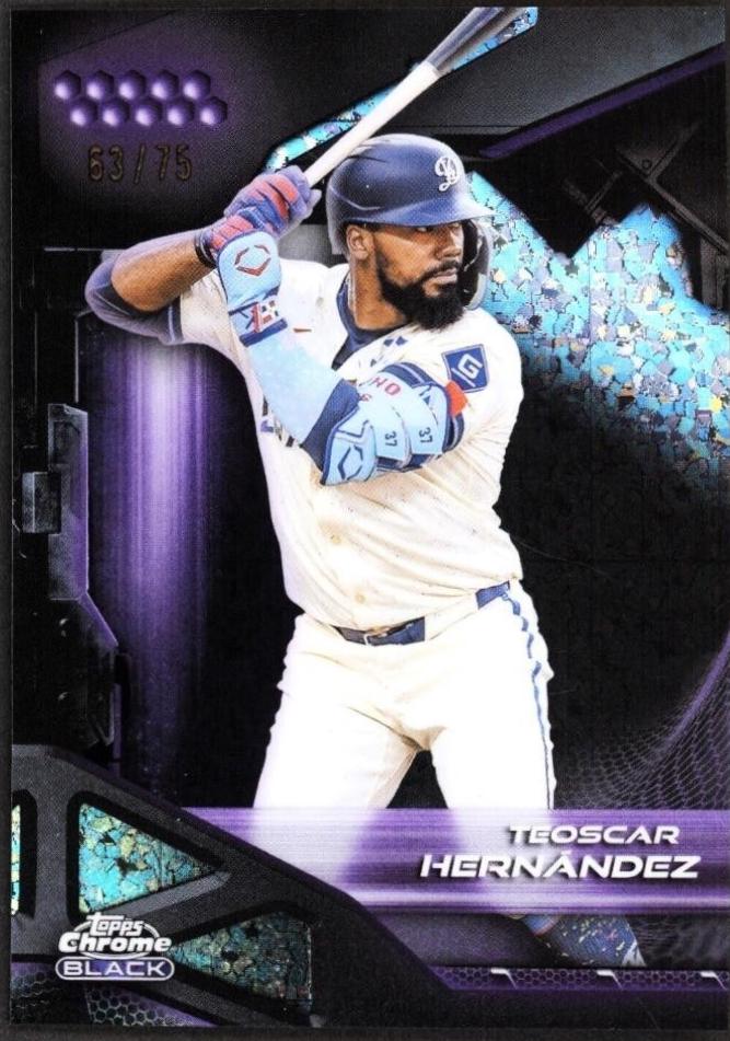 Teoscar Hernandez [Purple Mini-Diamond Refractor] #20