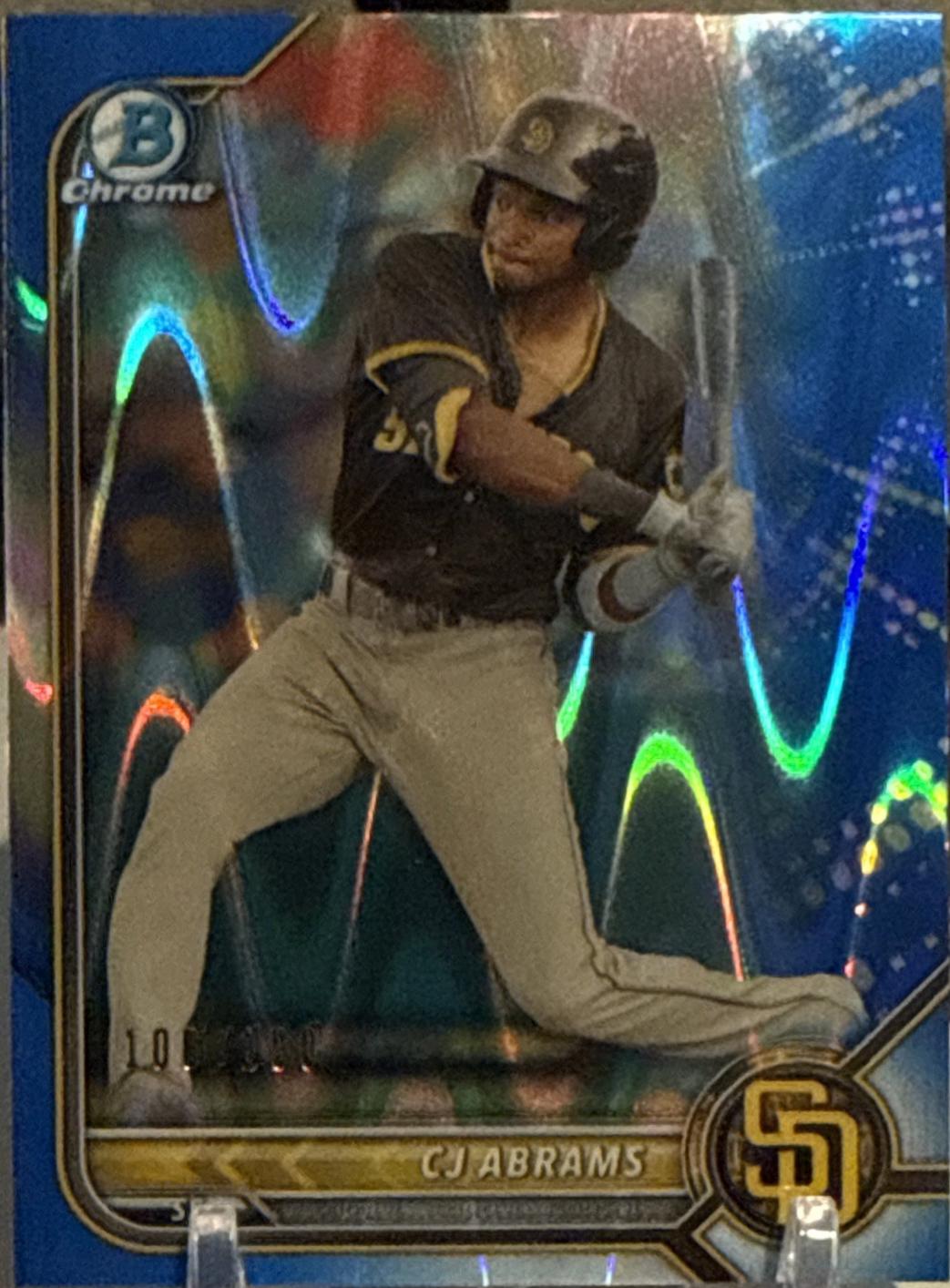 CJ Abrams [Blue RayWave Refractor] #BCP-9