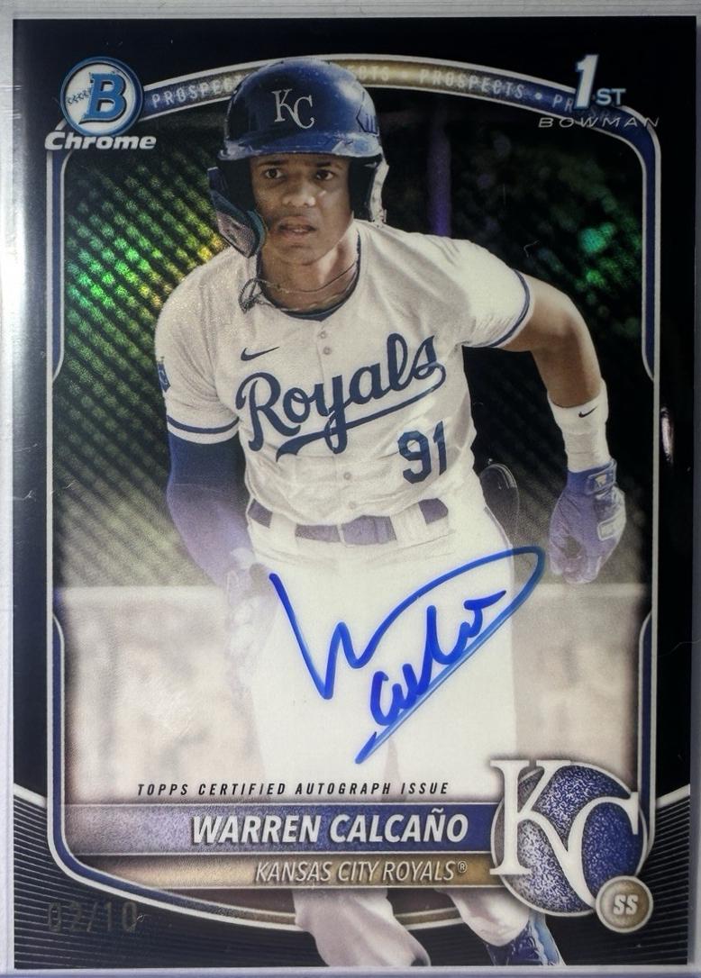 Warren Calcano [Black Refractor] #CPA-WC