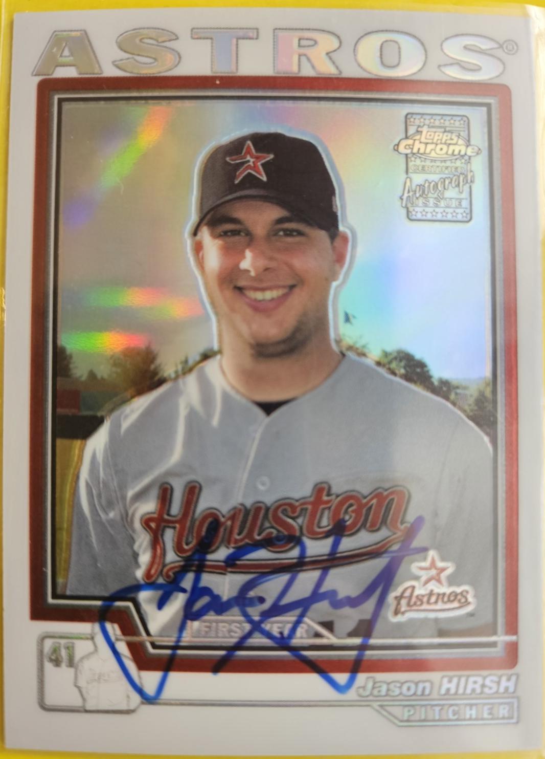 Jason Hirsh [Autograph Gold Refractor] #243