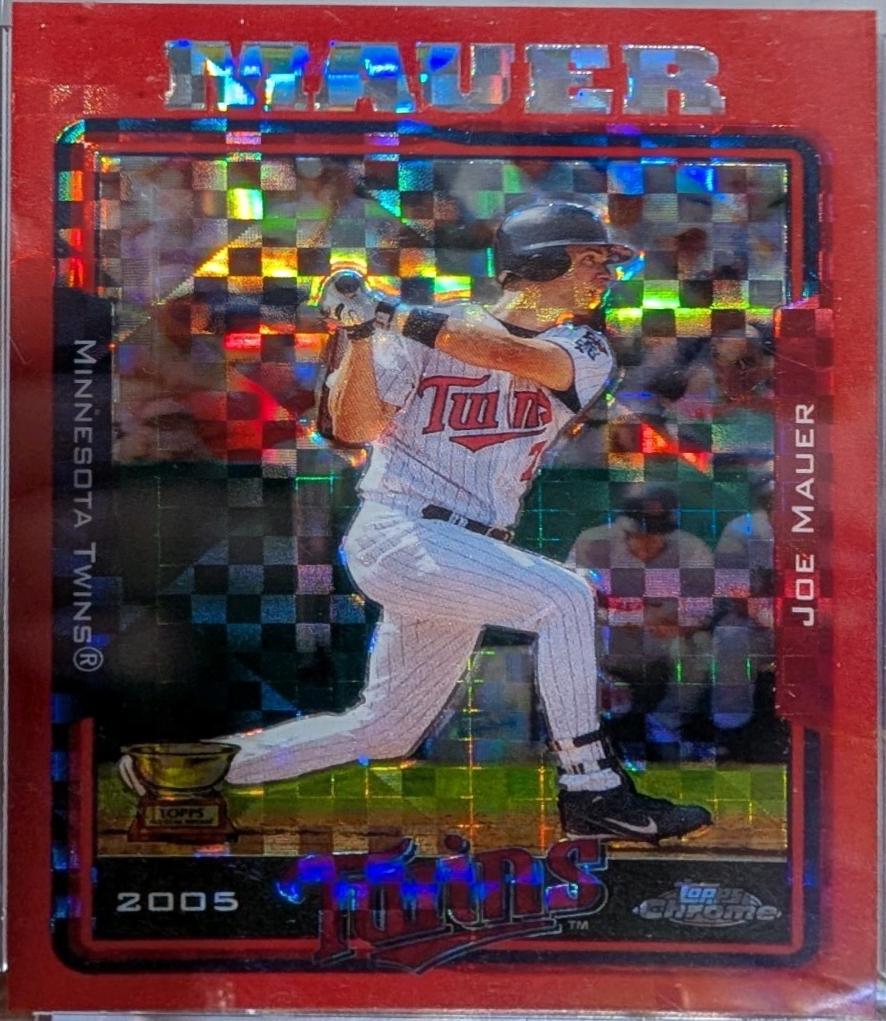 Joe Mauer [Red X-Fractor] #368
