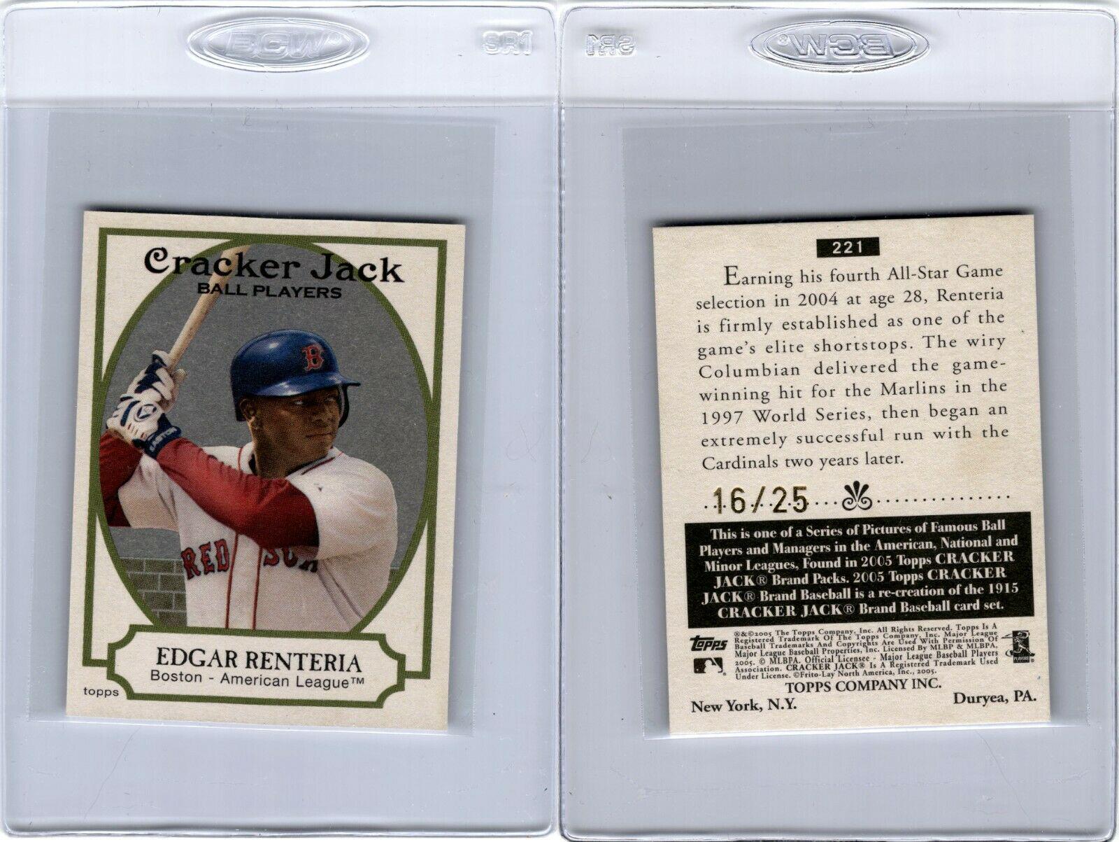 Edgar Renteria [Mini Grey Red Sox] #221