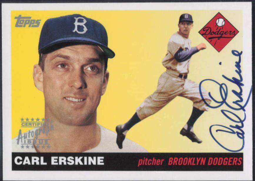 Carl Erskine [Autograph] #DBA-CE