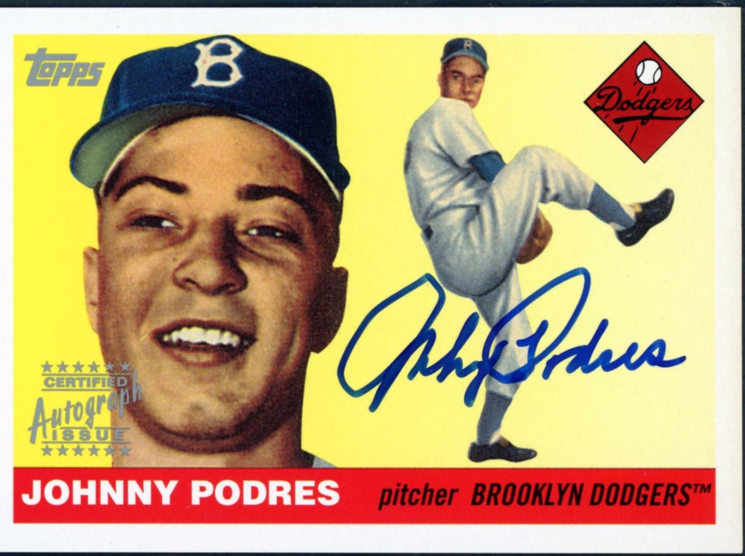 Johnny Podres [Autograph] #DBA-JP
