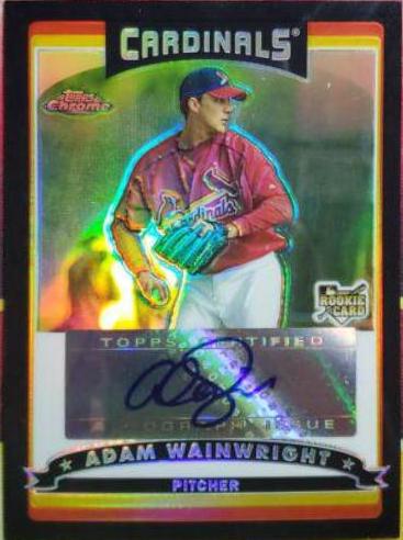 Adam Wainwright [Autograph Black Refractor] #334