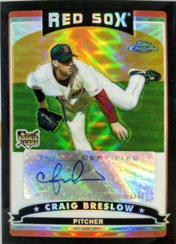 Craig Breslow [Autograph Black Refractor] #337