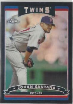 Johan Santana [Black Refractor] #246