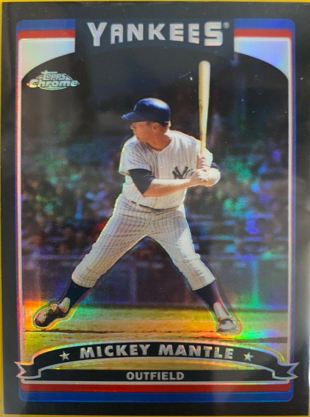 Mickey Mantle [Black Refractor] #7
