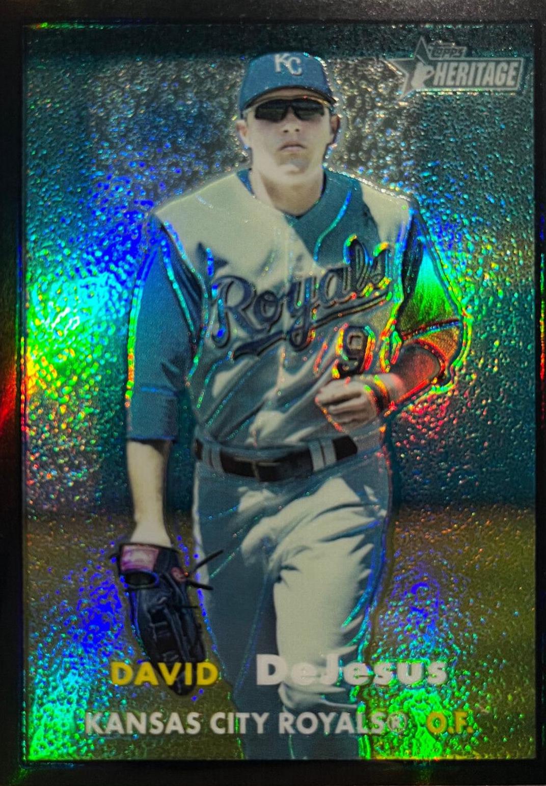 David DeJesus [Chrome Black Refractor] #33