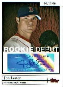 Jon Lester [Rookie Debut Autographs] #DA-JL
