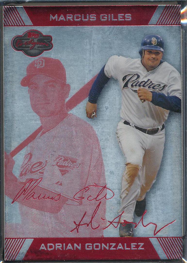 Adrian Gonzalez, Marcus Giles [Silver Red] #39