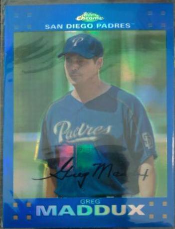 Greg Maddux [Blue Refractor] #110