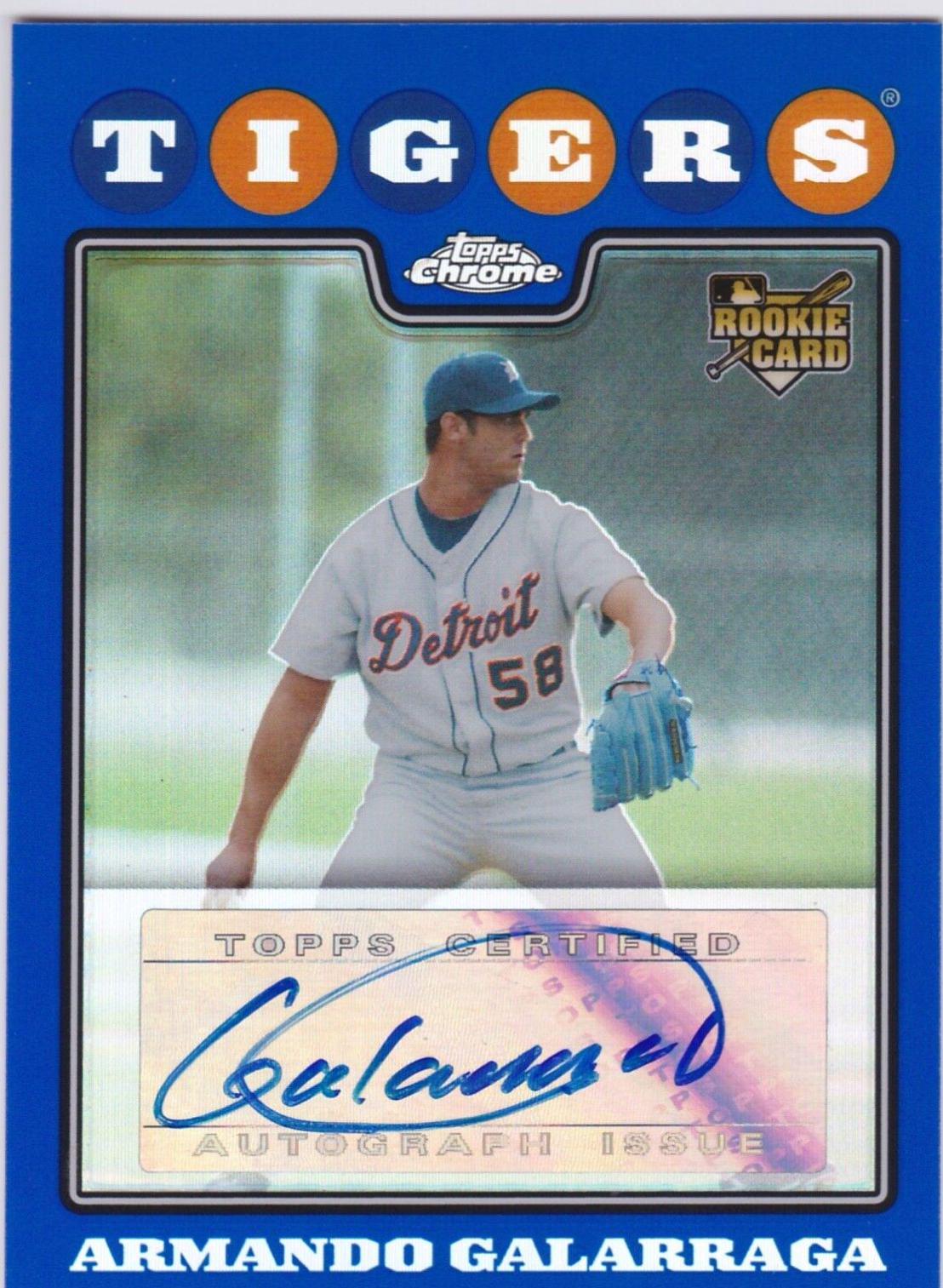 Armando Galarraga [Autograph Blue Refractor] #227