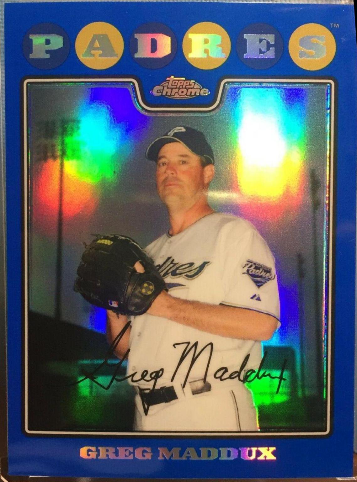 Greg Maddux [Blue Refractor] #163