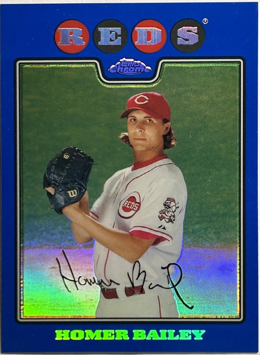 Homer Bailey [Blue Refractor] #150