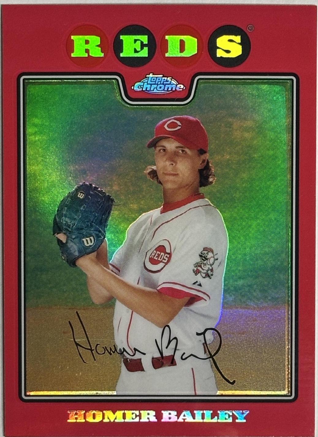 Homer Bailey [Red Refractor] #150