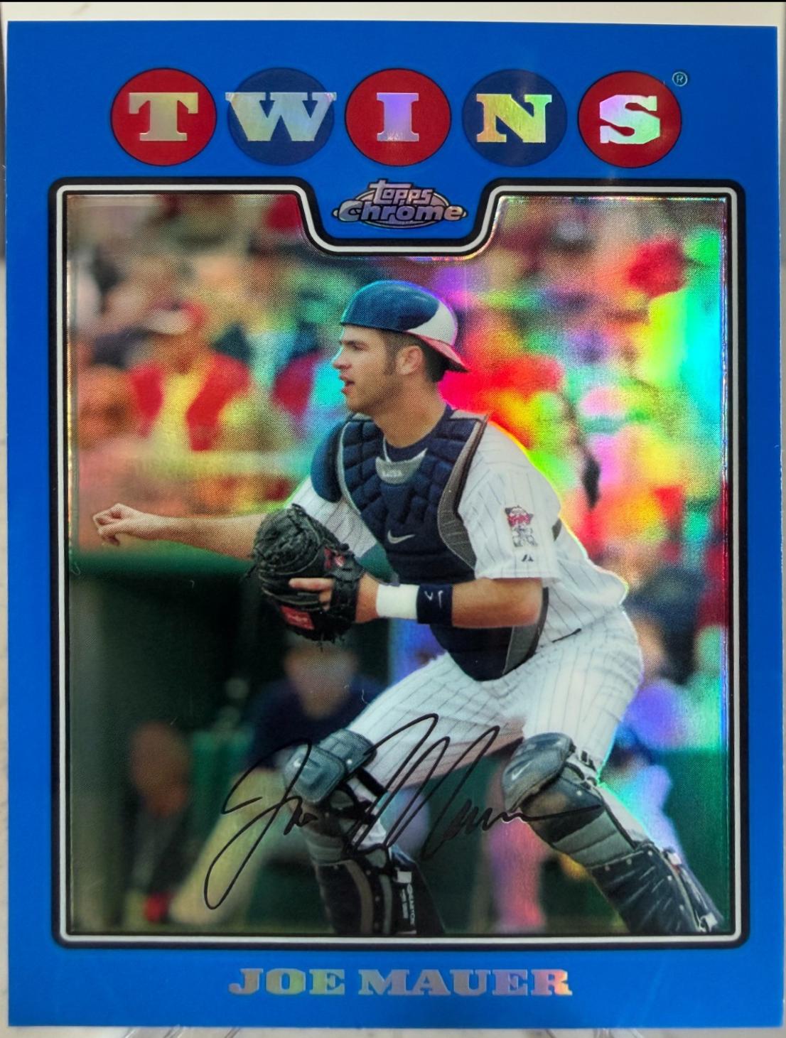 Joe Mauer [Blue Refractor] #9