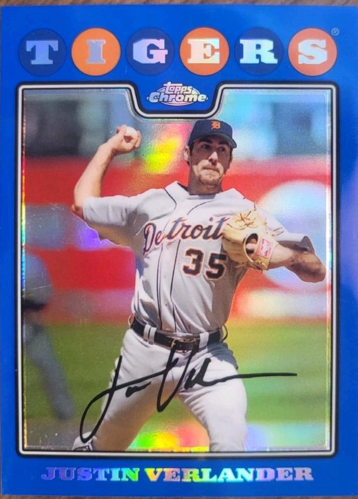 Justin Verlander [Blue Refractor] #135