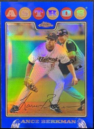 Lance Berkman [Blue Refractor] #100