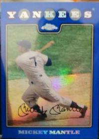 Mickey Mantle [Blue Refractor] #7