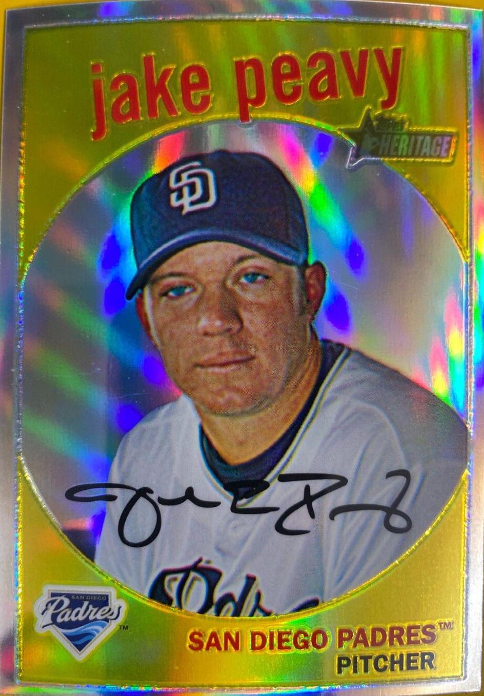 Jake Peavy [Black Border Refractor] #C136
