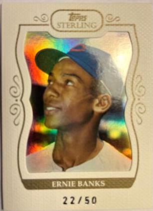 Ernie Banks [Framed White] #282