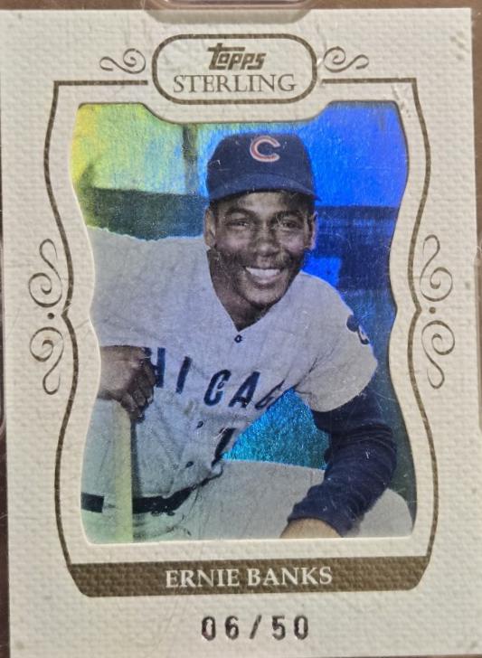 Ernie Banks [Framed White] #283