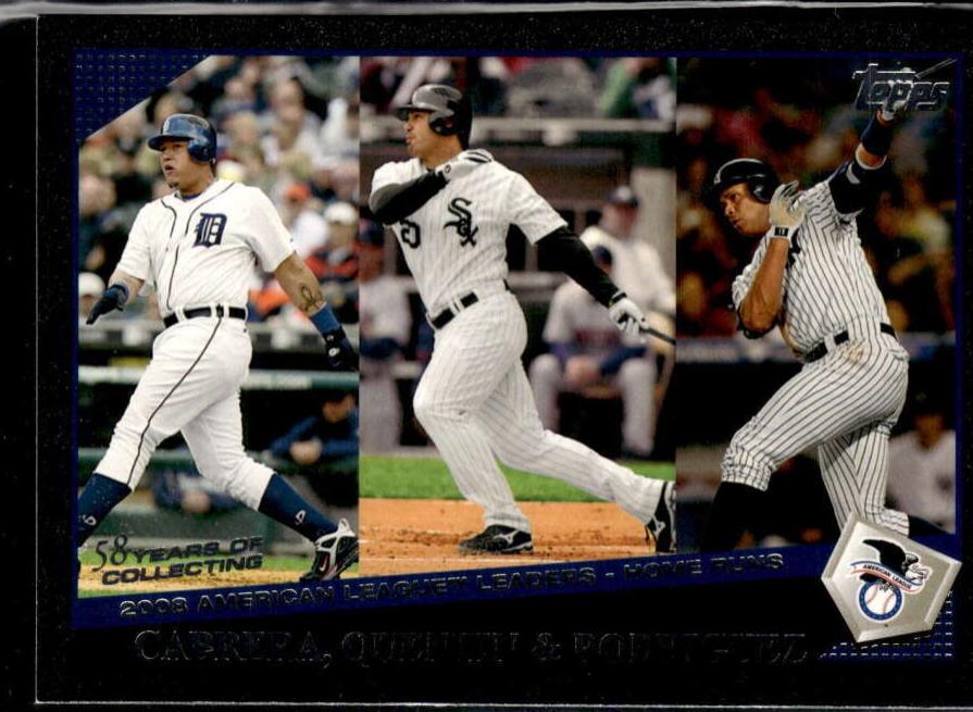 Miguel Cabrera / Carlos Quentin / Alex Rodriguez [Black] #127