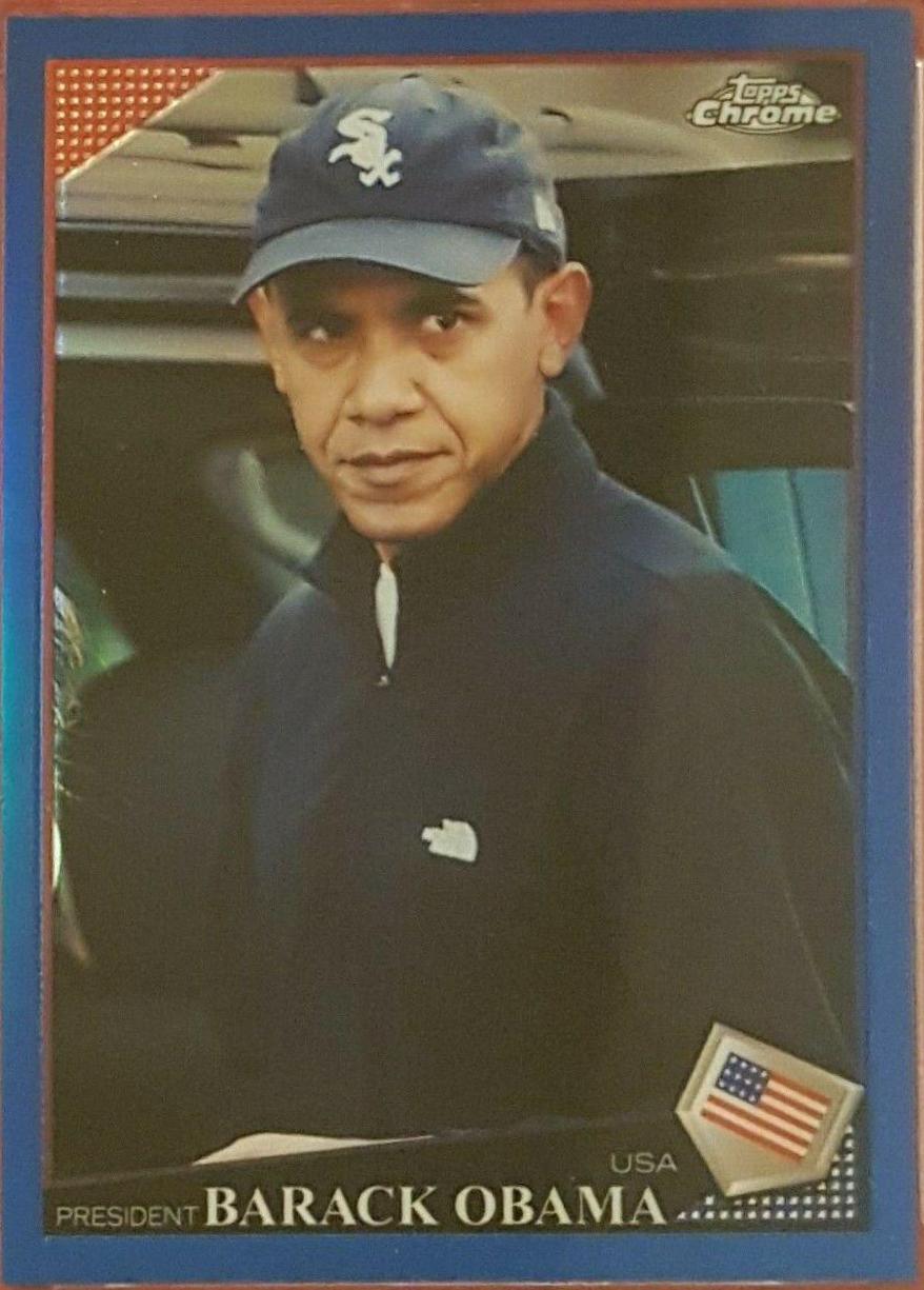 Barack Obama [Blue Refractor] #44