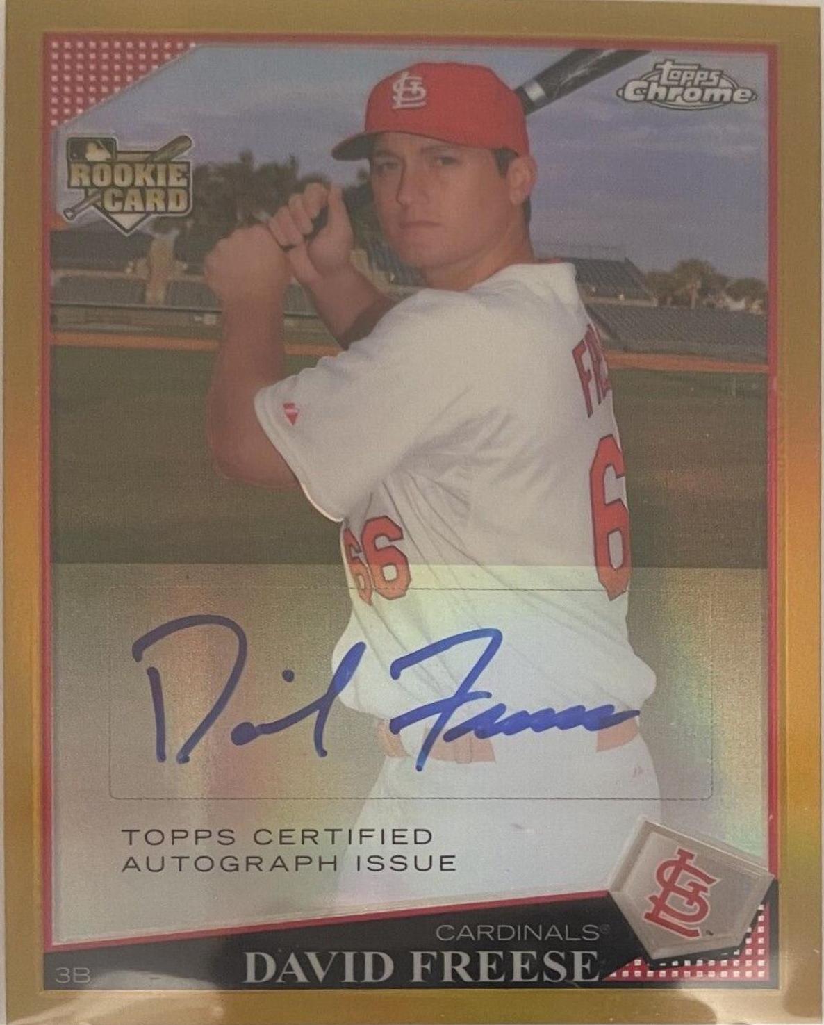 David Freese [Gold Refractor] #199