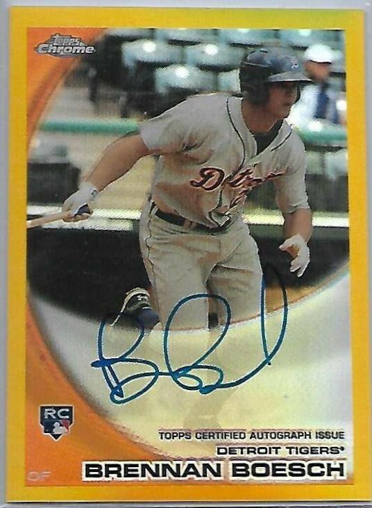 Brennan Boesch [Gold Refractor Autograph] #182