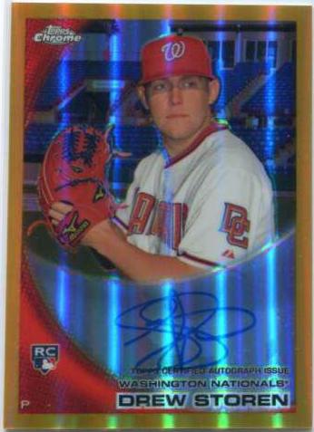 Drew Storen [Gold Refractor Autograph] #216