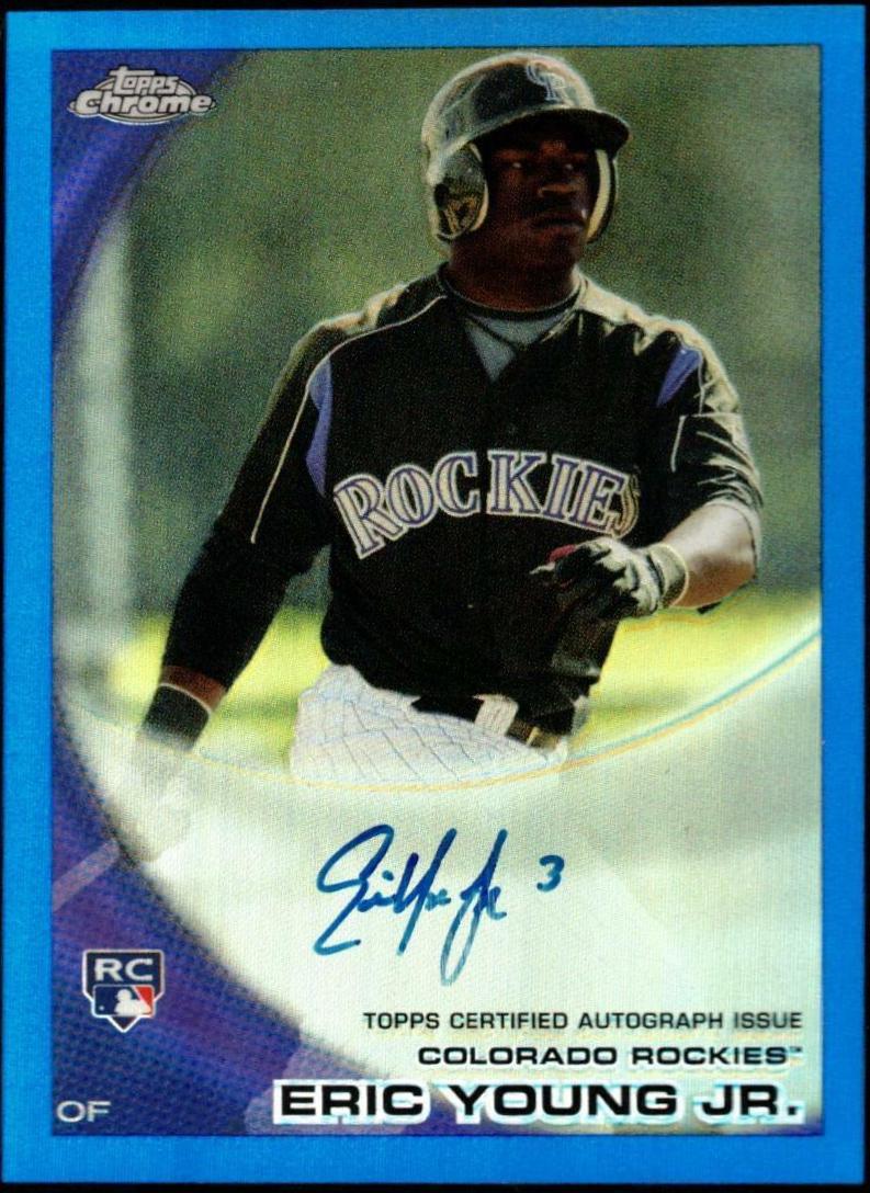Eric Young Jr. [Blue Refractor Autograph] #171