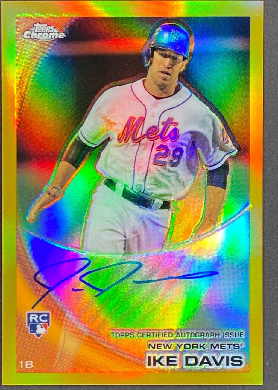 Ike Davis [Gold Refractor Autograph] #184