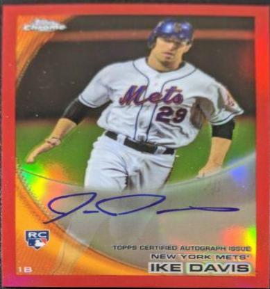 Ike Davis [Red Refractor Autograph] #184