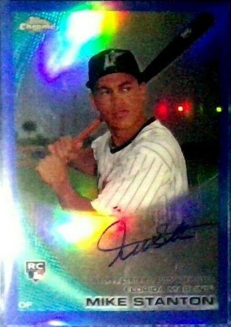 Mike Stanton [Blue Refractor Autograph] #190