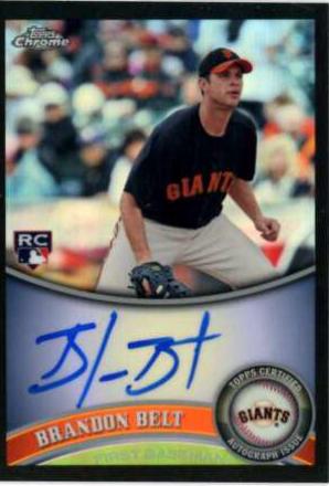 Brandon Belt [Black Refractor Autograph] #172