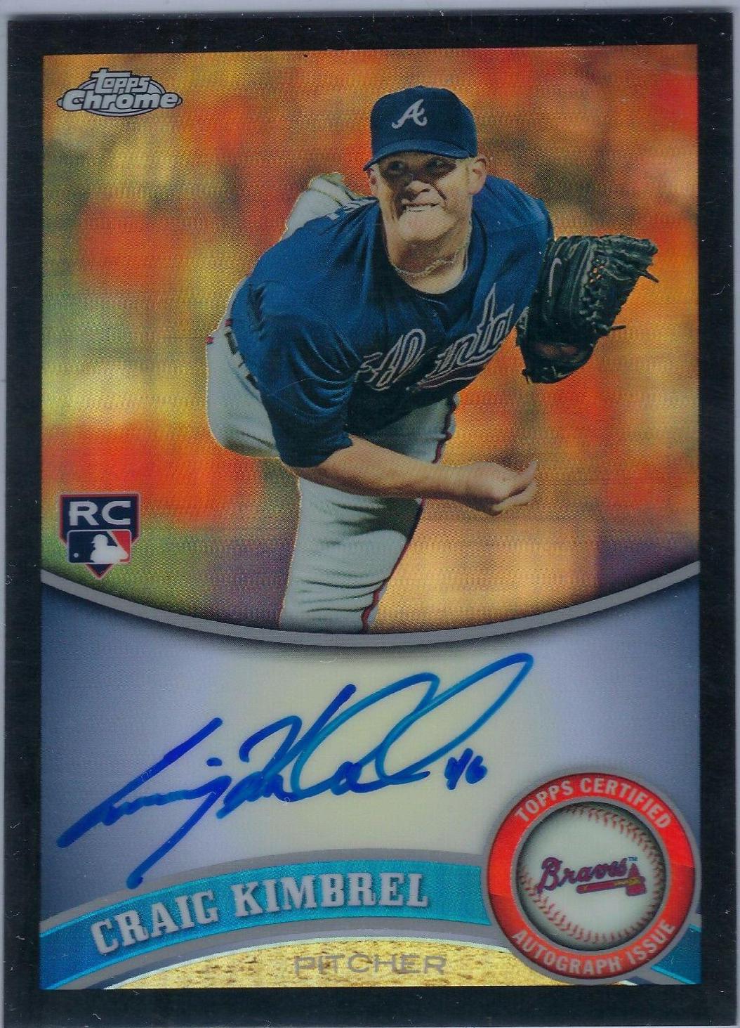 Craig Kimbrel [Black Refractor Autograph] #195