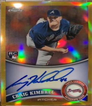 Craig Kimbrel [Gold Refractor Autograph] #195
