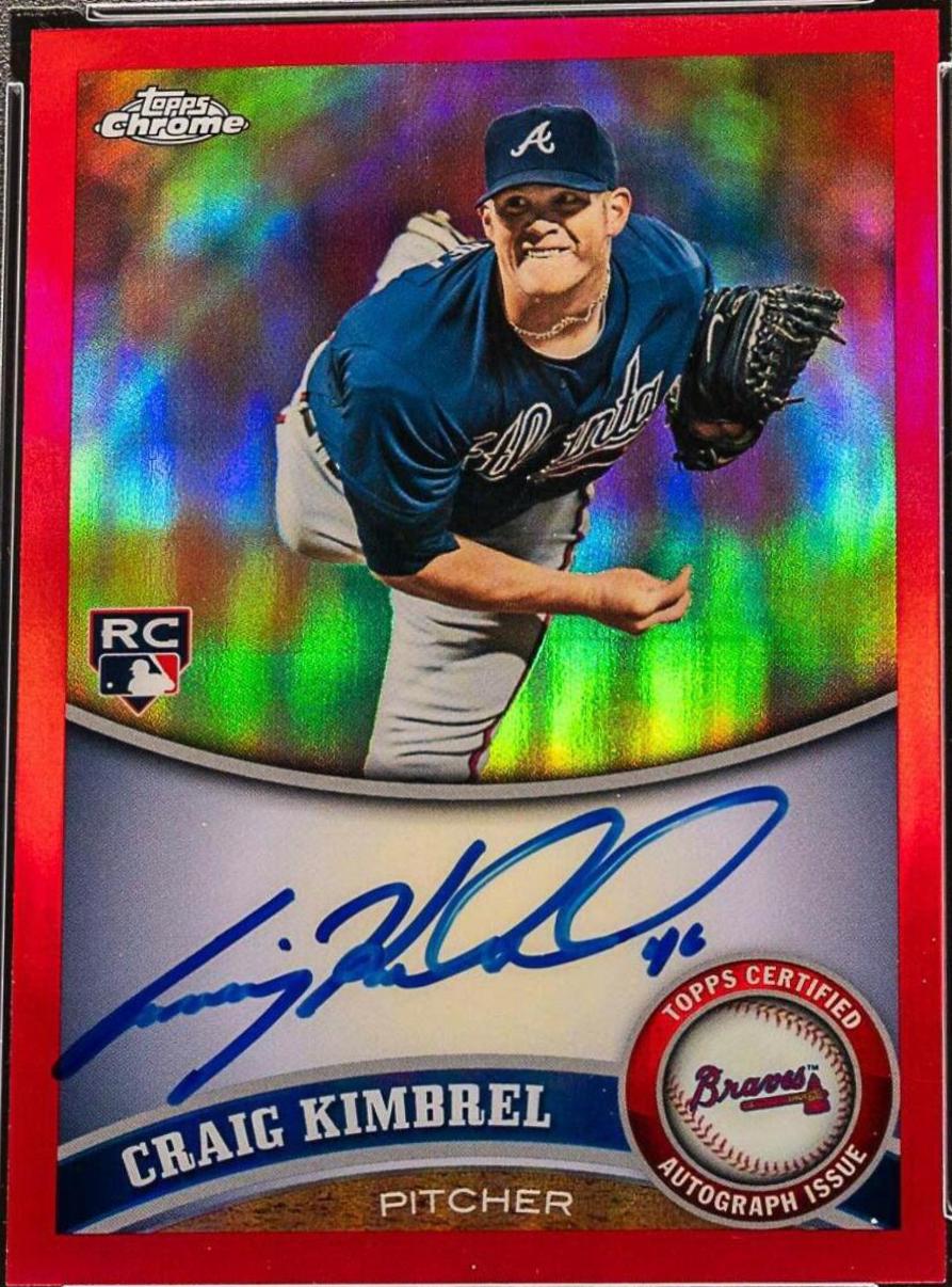 Craig Kimbrel [Red Refractor Autograph] #195