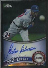 Julio Teheran [Black Refractor Autograph] #197
