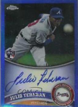 Julio Teheran [Blue Refractor Autograph] #197