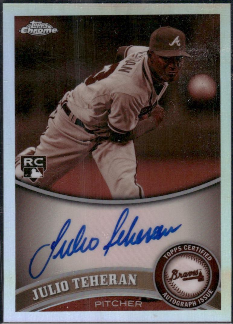Julio Teheran [Sepia Refractor Autograph] #197