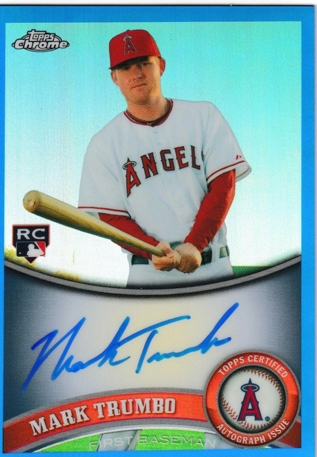 Mark Trumbo [Blue Refractor Autograph] #178