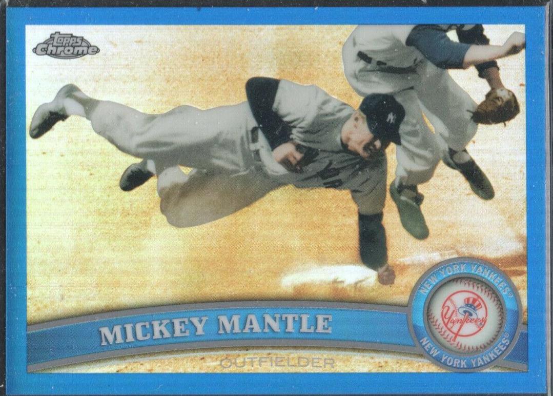 Mickey Mantle [Blue Refractor] #7