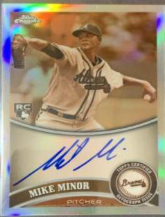 Mike Minor [Sepia Refractor Autograph] #217