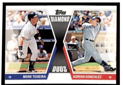 Mark Teixeria, Adrian Gonzalez #DD-25