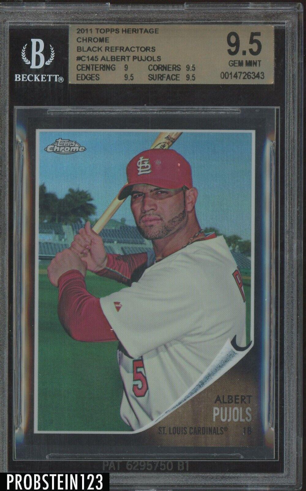 Albert Pujols [Black Refractor] #C145