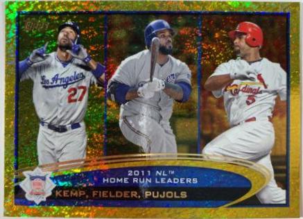 Albert Pujols, Matt Kemp, Prince Fielder [Gold Sparkle] #77